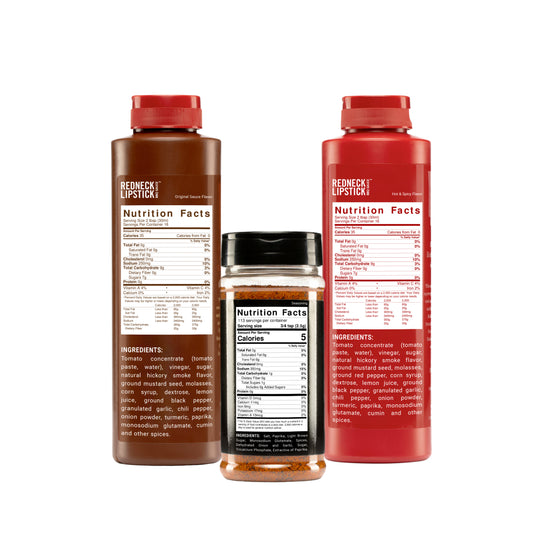 Variety Pack: Original Sauce, Hot & Spicy Sauce & Seasoning